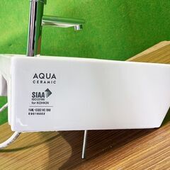美品！　【LIXIL】手洗い器　 YAWL-D38S1HE/角形手洗器/立水栓LF-48-SU14DN ■A-999の画像