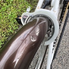 名古屋市内お届け無料20インチ折りたたみ自転車LEDライト付き鍵有りの画像