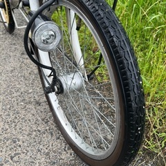 名古屋市内お届け無料20インチ折りたたみ自転車LEDライト付き鍵有りの画像
