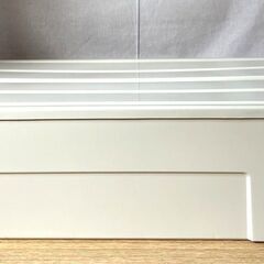 【B83】たっぷり収納ケース74M/TENMA/ホワイト/幅39×奥行74×高さ23㎝/日本製/中古/衣装ケースの画像