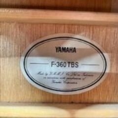 【YAMAHA】アコースティックギター　F-360 TBS　※1弦無し【松戸市リユース工房】の画像