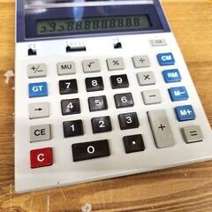 昭和レトロ 当時物 シャープ 電卓 コンペット CS-2124A ケース 説明書付き 動作OK ソーラー SHARP 札幌市 平岸店の画像