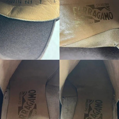 【❗️✨人気モデル✨❗️】Salvatore Ferragamo ✨レザーブーツ 👢24.5cm 高級ブランド❗️の画像
