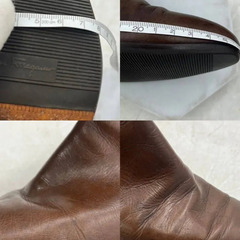 【❗️✨人気モデル✨❗️】Salvatore Ferragamo ✨レザーブーツ 👢24.5cm 高級ブランド❗️の画像