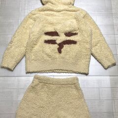 未使用　ジェラートピケ × ポケモンスリープ　ピカチュウ パーカ&ショートパンツ　Fサイズ　イエローの画像