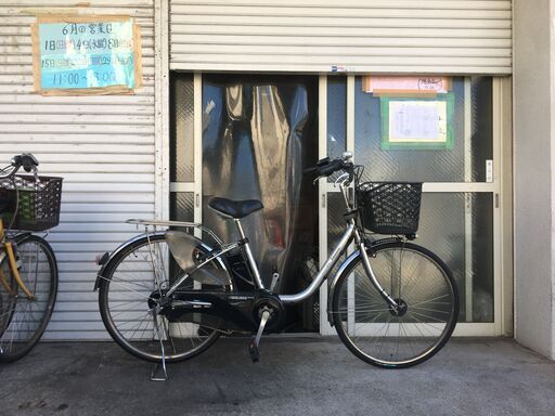 専門店では 地域限定送料無料パナソニックビビDX8,9AH子供乗せシルバーパス 自転車本体