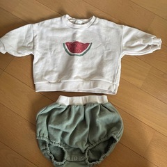 ベビー服 スイカ柄 Sサイズ
