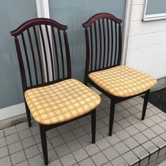 昭和レトロな椅子2脚セット