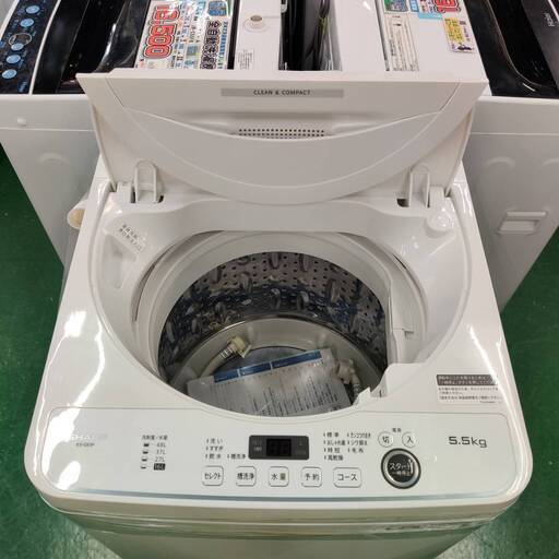 愛品倶楽部柏店】 SHARP シャープ 2022年製 5.5kg 全自動洗濯機