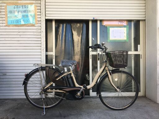 地域限定送料無料　ヤマハ　パス　ナチュラ　新基準　8,9AH　子供乗せ　アイボリー　アシスタ　ビビ　神戸市　電動自転車