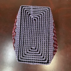 🟣ハンドメイド　DIY 夏用？収納カゴの画像