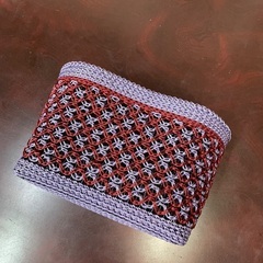🟣ハンドメイド　DIY 夏用？収納カゴ