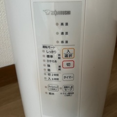 ZOJIRUSHI スチーム式加湿器 ホワイト EE-RR50の画像