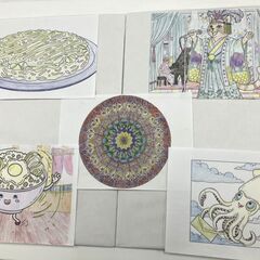 ぬりえ５枚セット（見本付き）の画像
