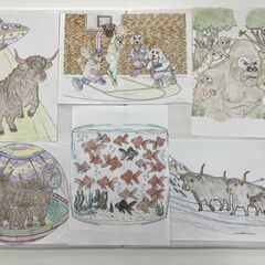 ぬりえ20枚セット（見本付き）の画像