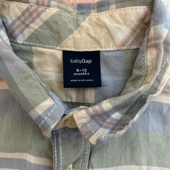 baby Gap 半袖チェックシャツの画像