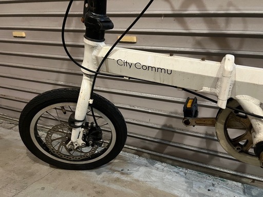 City Commu 14インチ　折りたたみ自転車超軽量 9.5kg 小径車 ミニベロ ディスクブレーキ付 アルミボディ

