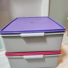 非売品タッパーウェア　スーパーケースアストログレー限定色2個セット
