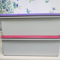 非売品タッパーウェア　スーパーケースアストログレー限定色2個セットの画像