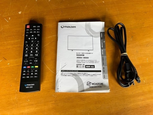 maxzen 50V型液晶テレビ JU50SK04 リモコン・説明書付き