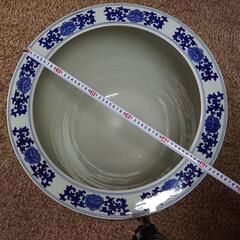 アンティーク　骨董　花器　鉢　金魚鉢　陶器　の画像