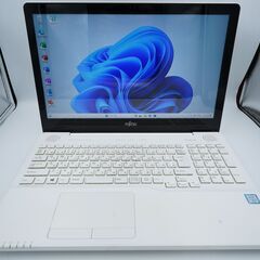 フルHD 動作◎ 15.6 富士通 ノートPC LIFEBOOK AH77/B1 Core i7-7700HQ windows11 home 16GB SSD1TB  カメラあり オフィス (B925)の画像