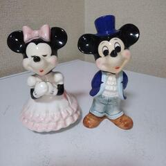 未使用に近い！ミッキーマウス スノードームとミッキー、ミニー（オルゴール）の画像