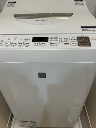 シャープ 5.5kg  乾燥機能付き 洗濯機 2018年製