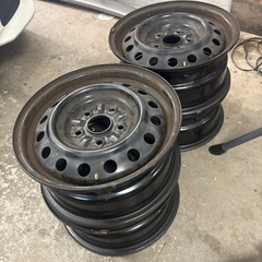 15インチ　6.5J 114.3 5穴　鉄ホイール