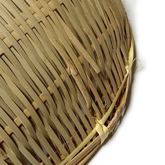 竹ざる5個セット《竹かご ござ目 深ざる バスケット 竹細工 天然素材 中古》の画像
