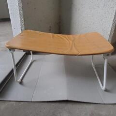 折り畳み式　ローテーブル　薄い茶色の画像