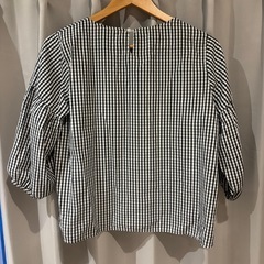 チェック　ブラウスの画像