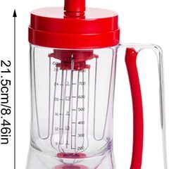 粉つぎ器　たこ焼き　粉つぎ名人　かき混ぜ器　レバーを引くだけで注げる　900l　の画像