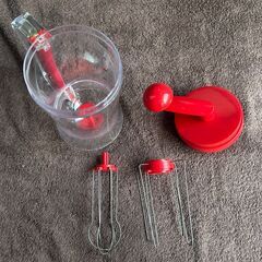 粉つぎ器　たこ焼き　粉つぎ名人　かき混ぜ器　レバーを引くだけで注げる　900l　の画像