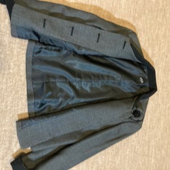 レディースジャケットコサージュ付きの画像