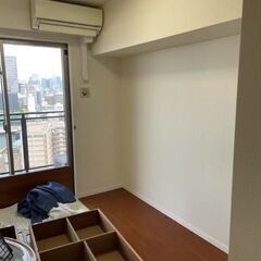 無印 ダブルベット マット付き 引き出し2個付きの画像