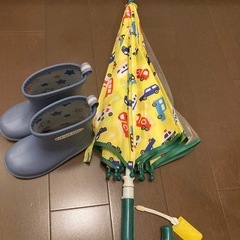傘と長靴セット　15センチの画像