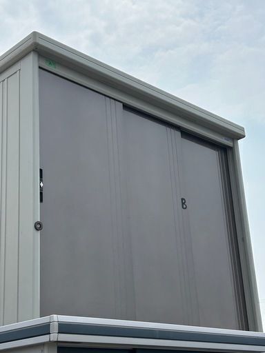 【お引取り歓迎】タクボ物置 家庭用 屋外収納 間口2520mm 中古 配達可 部品交換あり 損傷あり