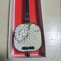 🪕蛇皮線　台座付き美品の画像