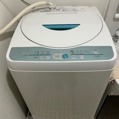 シャープ洗濯機　容量4.5kg