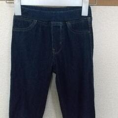 西松屋 ダークブルーデニムストレッチパンツ（ゴムウエスト）120cmの画像