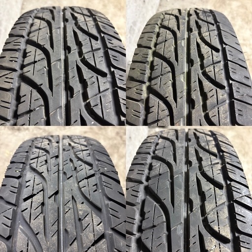 「商談中」タイヤ 中古 アルミ ホイール　付き　DUNLOP GRANDTREK AT3 225/80R15 A-16 