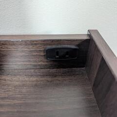 ドレッサー　鏡　メイクボックス　コンセント付の画像