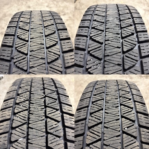 A-17　タイヤ 中古 アルミ BALMINUM ホイール 付き BRIDCESTONE BLIZZAK DM-V3 215/70R16