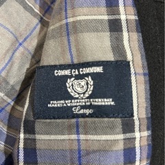 COMME CA COMMUNE ピーコート 黒の画像