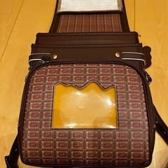 Q-potチョコレート柄のランドセルの画像