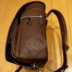Q-potチョコレート柄のランドセルの画像