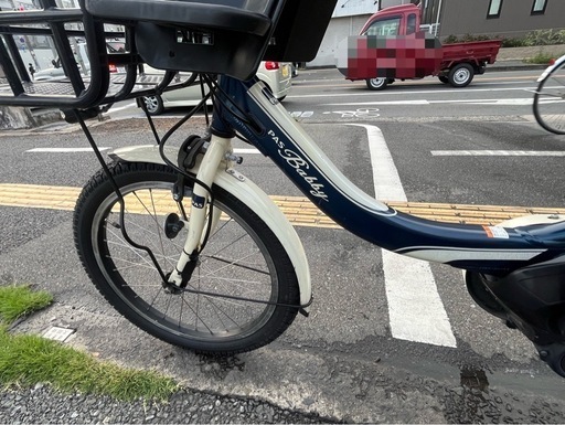 中古20インチYAMAHA電動アシスト自転車　前子乗せ付き　12.3Ah