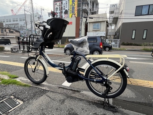 中古20インチYAMAHA電動アシスト自転車　前子乗せ付き　12.3Ah