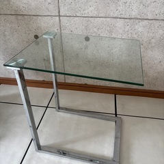 ガラス天板 サイドテーブル